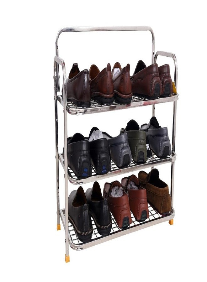 DHSVS Portable Heavy Duty Stainless Steel Multi Layer Shoes Stand/Storage Organizer/Dustproof Home Organization - Image 1